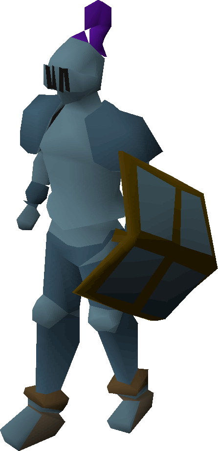 Character wearing rune armour